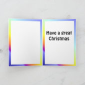 Kerstwensen, Jungfrau, Zwitserland Feestdagen Kaart (Binnen)