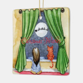 Kerstwensen Keramisch Ornament (Links)
