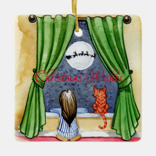 Kerstwensen Keramisch Ornament