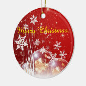 kerstwensen keramisch ornament (Links)