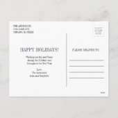 Kerstwensen Kerst Foto Kerstdrukwerk Feestdagenkaart (Achterkant)