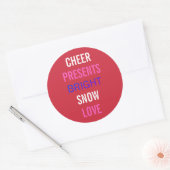 Kerstwensen Kerstfeest Feeststickers Ronde Sticker (Envelop)