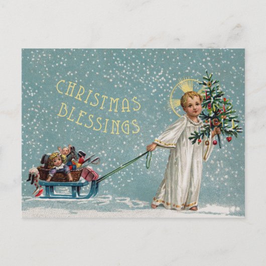Kerstwensen kerstkaart feestdagenkaart (Voorkant)
