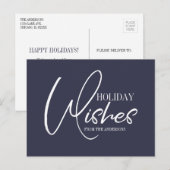 Kerstwensen Kerstkaart Feestdagenkaart (Voorkant / Achterkant)