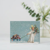 Kerstwensen kerstkaart feestdagenkaart (Staand voorkant)