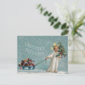 Kerstwensen kerstkaart feestdagenkaart (Staand voorkant)
