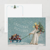 Kerstwensen kerstkaart feestdagenkaart (Voorkant / Achterkant)