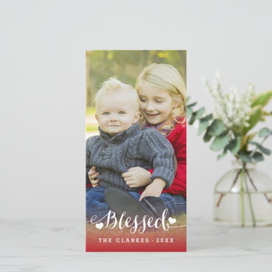 Kerstwensen | Kerstkaart portret (Staand voorkant)