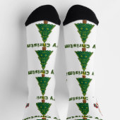 Kerstwensen Kerstman Cadeau Premium Crew Super Sokken (Top)