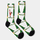 Kerstwensen Kerstman Cadeau Premium Crew Super Sokken (Rechts)