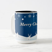 Kerstwensen Kerstmok Tweekleurige Koffiemok (Voorkant links)