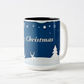 Kerstwensen Kerstmok Tweekleurige Koffiemok (Voorkant rechts)