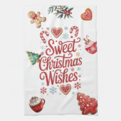 Kerstwensen Keukenhanddoek (Verticaal)