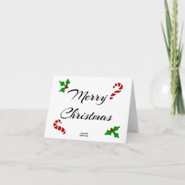 Kerstwensen Kleine Wenskaart Bedankkaart