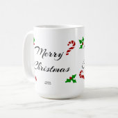 Kerstwensen koffiemok (Voorkant links)