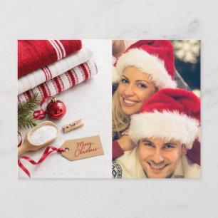 Kerstwensen maak je eigen foto feestdagenkaart