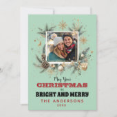 Kerstwensen met aangepaste foto feestdagenkaart (Voorkant)