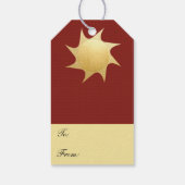 Kerstwensen met Glans - cadeaublaadjes Cadeaulabel (Achterkant)