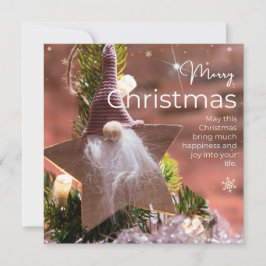 Kerstwensen op een roze ornamenten achtergrond #2 feestdagenkaart