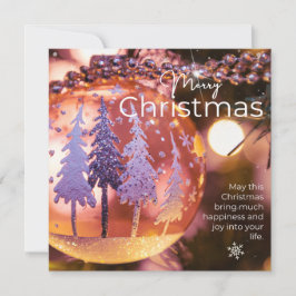 Kerstwensen op een roze ornamenten achtergrond #3 feestdagenkaart