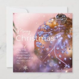 Kerstwensen op een roze ornamenten achtergrond #4 feestdagenkaart