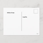 Kerstwensen Rode auto en boom Vakantie Briefkaart (Achterkant)