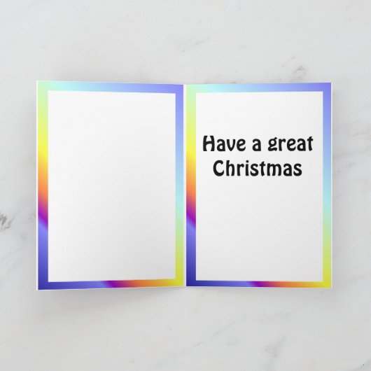 Kerstwensen, Ski colorado Feestdagen Kaart (Binnen)