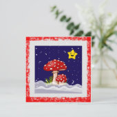 Kerstwensen, sneeuwende dagen (Staand voorkant)