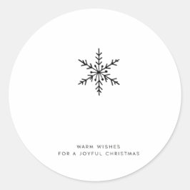 Kerstwensen Sneeuwvlok Stickers