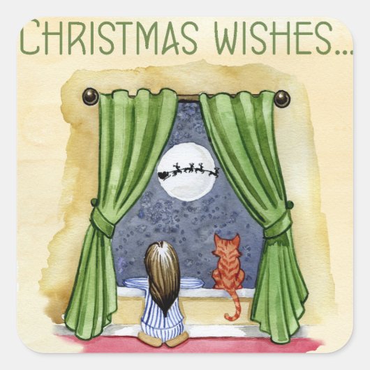 Kerstwensen stickers (Voorkant)