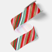 Kerstwensen Strepen Satijnen Lint (Achterkant)