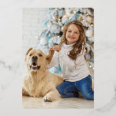 Kerstwensen Twee Foto Folie Uitnodiging (Achterkant)