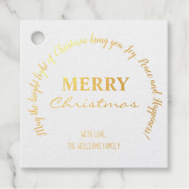 Kerstwensen Typografie Handschrift Elegant Bedankjes Labels