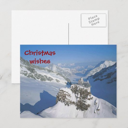 Kerstwensen uit de top van Europa Feestdagenkaart (Voorkant / Achterkant)