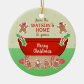 Kerstwensen Vakantie Custom Bakken Keramisch Ornament (Voorkant)