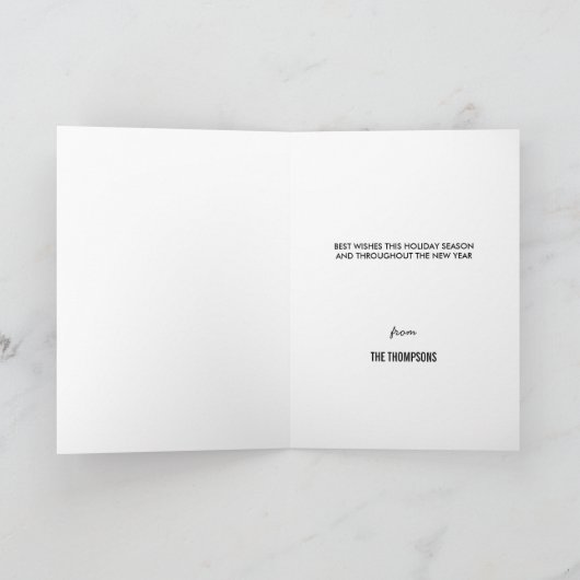 Kerstwensen Vakantie Groeten Kaart (Binnen)