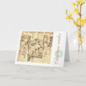 Kerstwensen van Bruce Tunis Kaart (Gele Bloem)