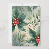 Kerstwensen van de Sneeuwman Feestdagenkaart (Achterkant)