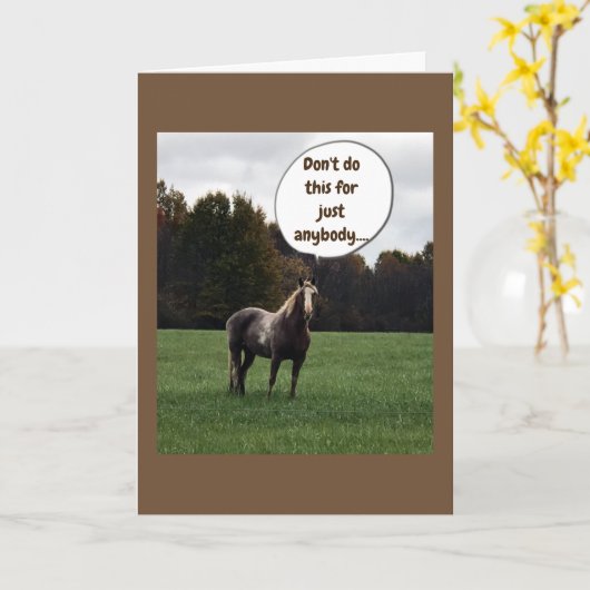 KERSTWENSEN van een bijzondere paard Kaart (Gele Bloem)