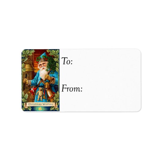 kerstwensen van het Label voor kerstcadeaus (Voorkant)