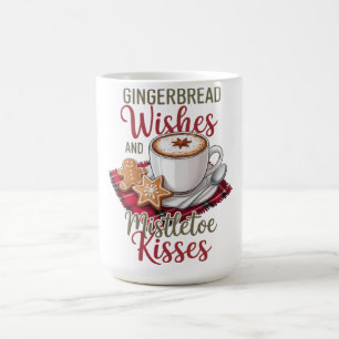Kerstwensen van peperkoek en mispelkusjes Kerstmis Koffiemok