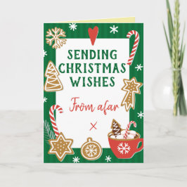 Kerstwensen van veraf kaart
