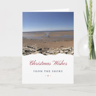 Kerstwensen vanuit de kust Norfolk Kerstmis  Kaart