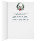 Kerstwensen voor BOSS Chickadee Bird Wreath (Binnen (Rechts))