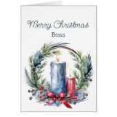 Kerstwensen voor uw BOSS Kaarsen Krans (Voorkant)