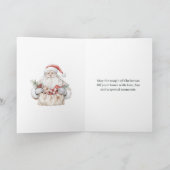 Kerstwensen voor zoon en schoondochter vakantie feestdagen kaart (Binnen)