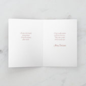 Kerstwensen voor zus en haar man feestdagen kaart (Binnen)