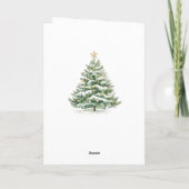 Kerstwensen voor zuster & haar familie feestdagen kaart (Achterkant)