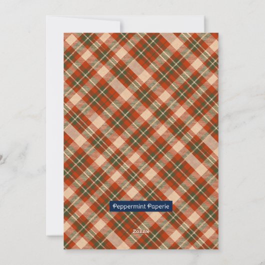 Kerstwensen Winter Forest Airedale Terrier Feestdagenkaart (Achterkant)