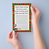 Kerstwensenlijst van Kerstman voor kinderen Flyer (Hand)